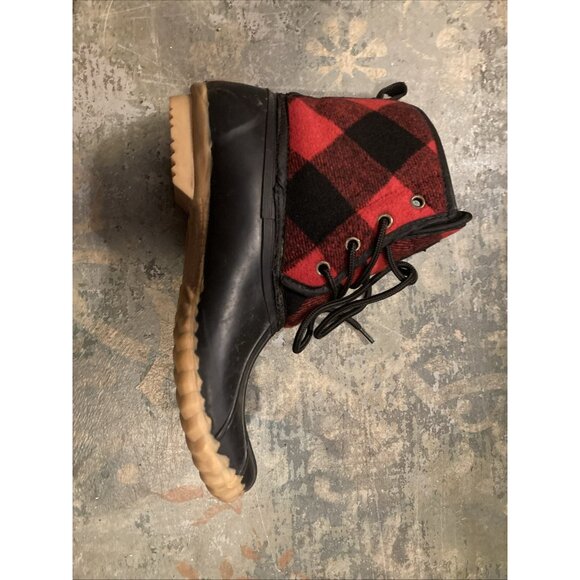 Chooka Duck Boots Buffalo Plaid Mud Outdoors Fall Size 10 - Picture 7 of 10